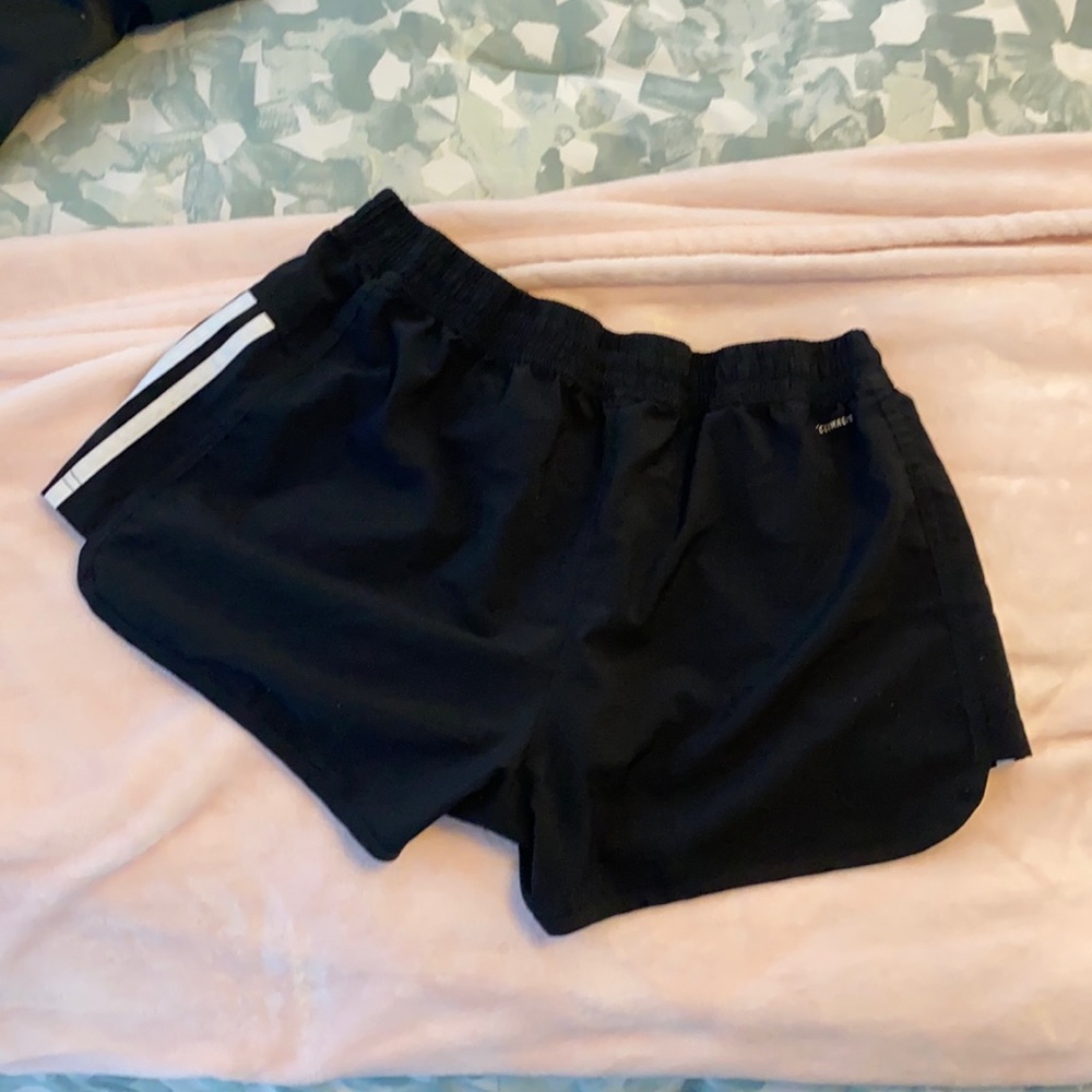 Black adidas climalite athletic shorts size large